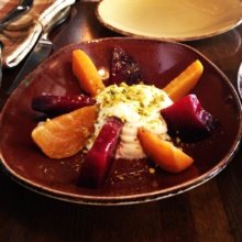 Gluten-free beet salad from The Greek